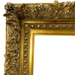 1880s Large American Gilt Antique Frame