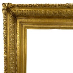 Large American 1880s Gilt Wood Antique Frame