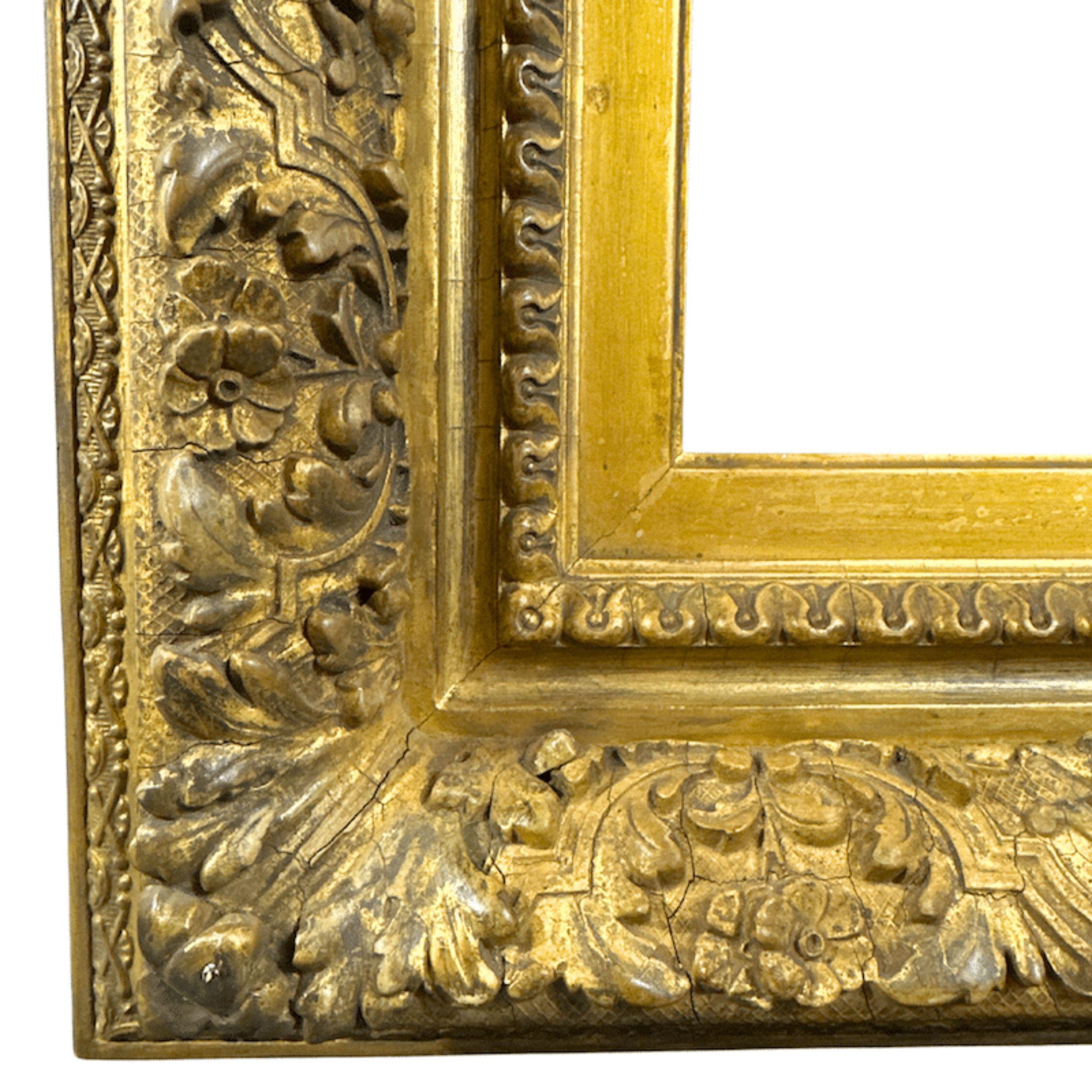 Cadre en bois doré américain de style Barbizon des années 1880 - 16 x 20 pouces (Taille d'ouverture) en vente 2