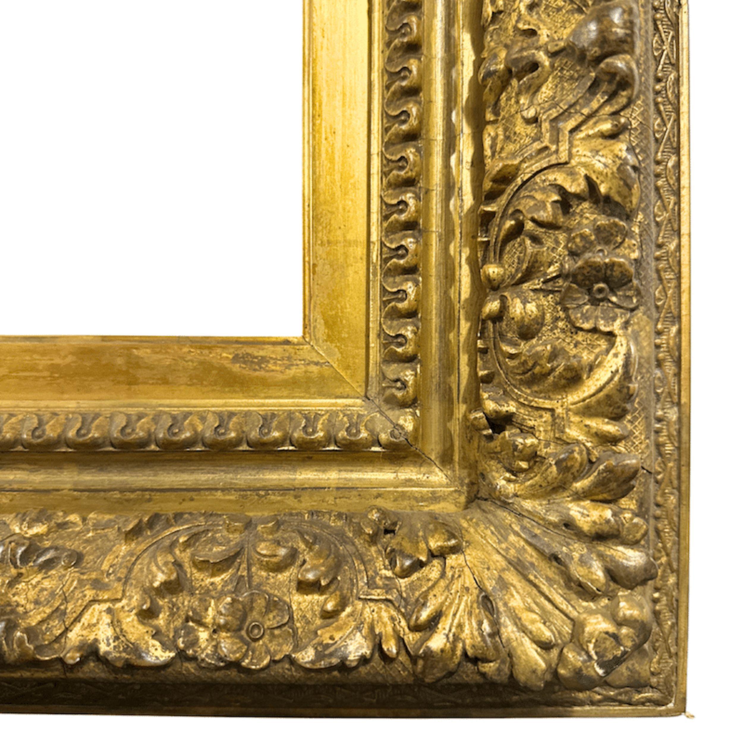 Cadre en bois doré américain de style Barbizon des années 1880 - 16 x 20 pouces (Taille d'ouverture) en vente 1