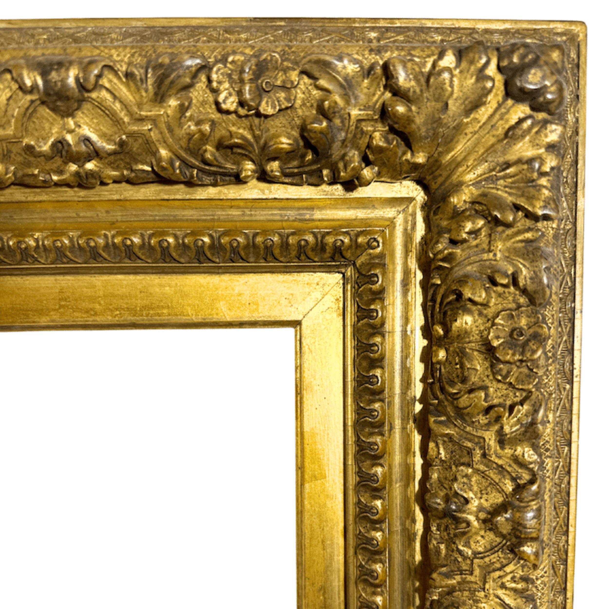 Cadre en bois doré américain de style Barbizon des années 1880 - 16 x 20 pouces (Taille d'ouverture) en vente 3