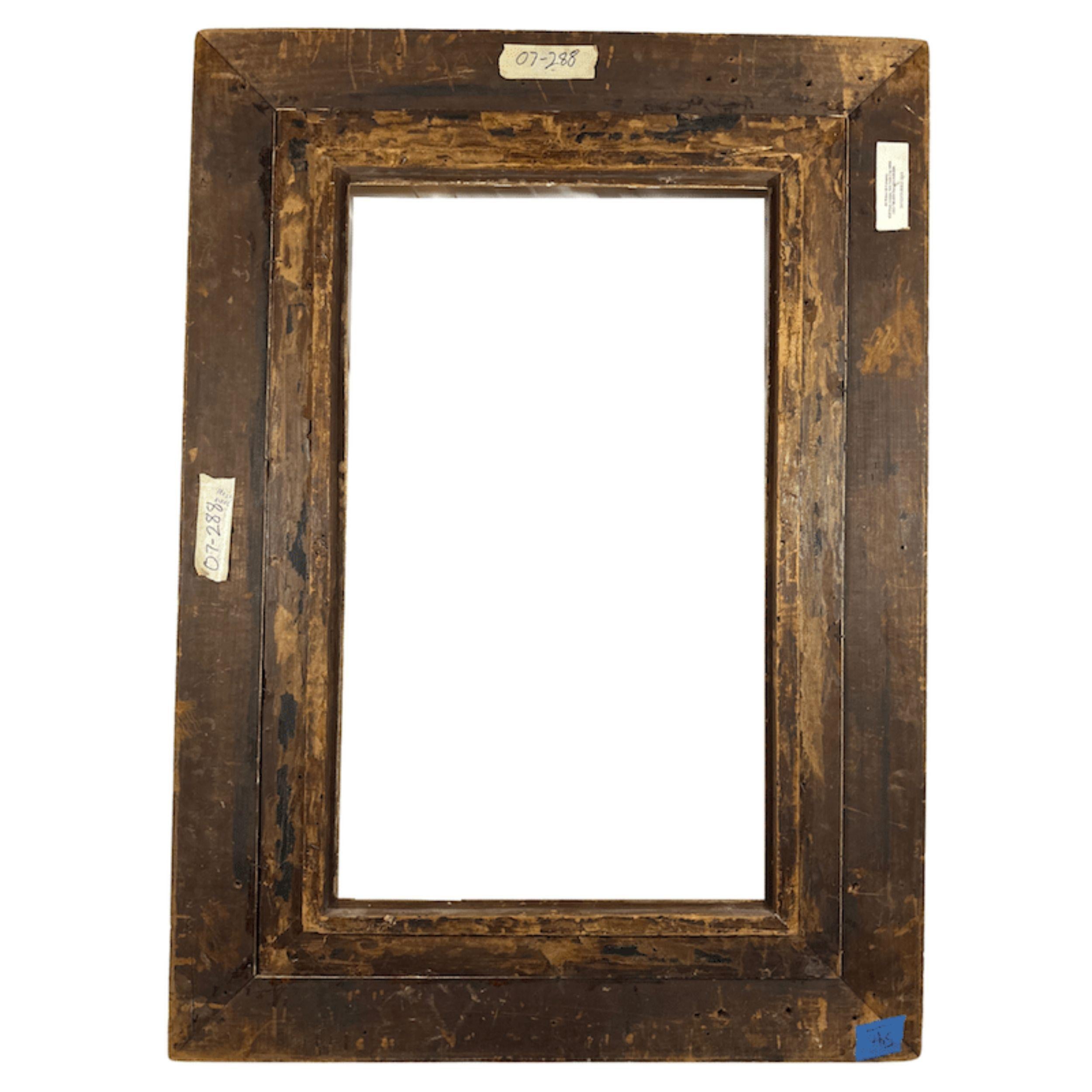 Marco Barbizon Antiguo del Siglo XVIII Tallado a Mano con Diseño Floral y de Acanto en venta 3