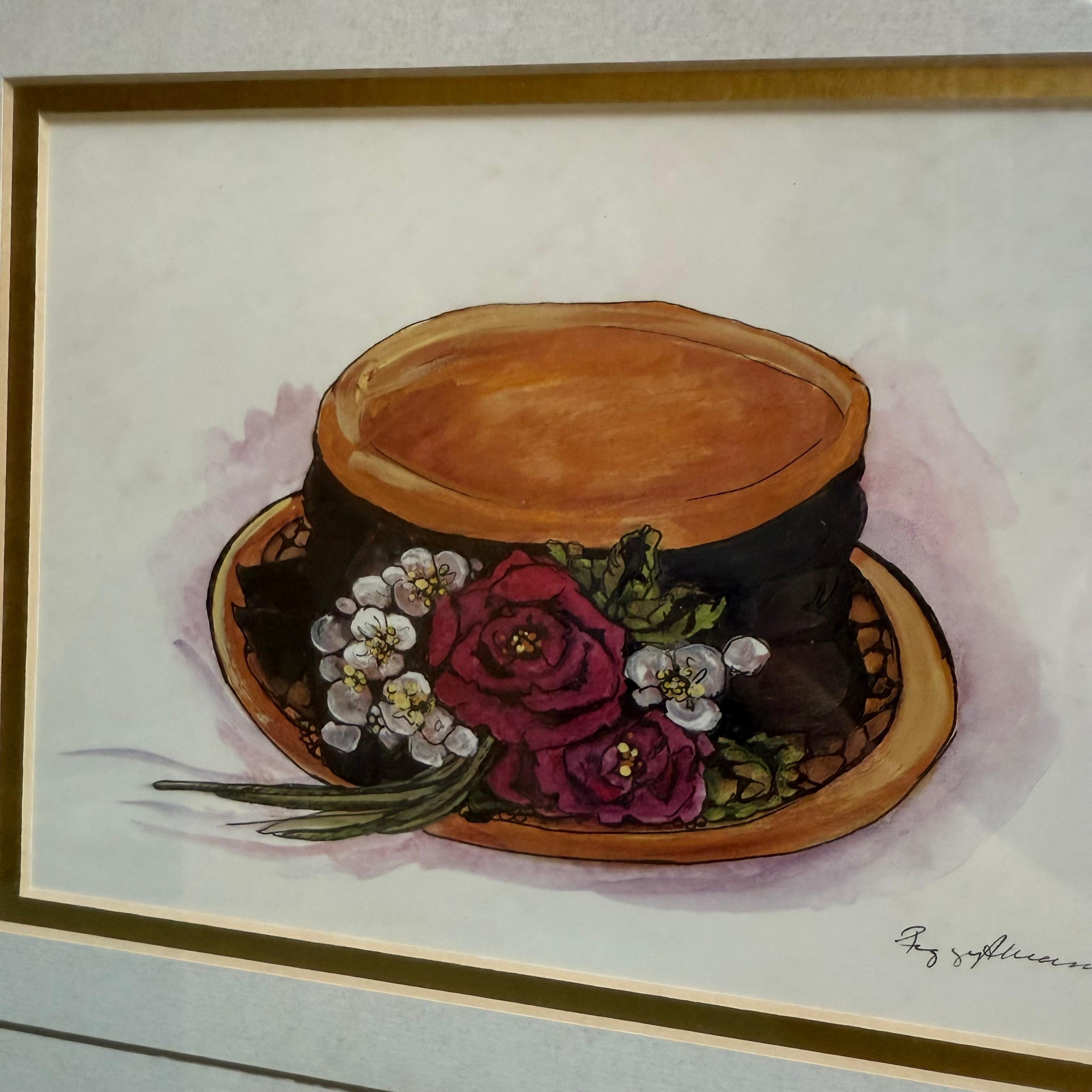 Chapeau orange avec des roses par Peggy Abrams en vente 3