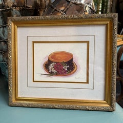 Orange Hat with Roses by Peggy Abrams
