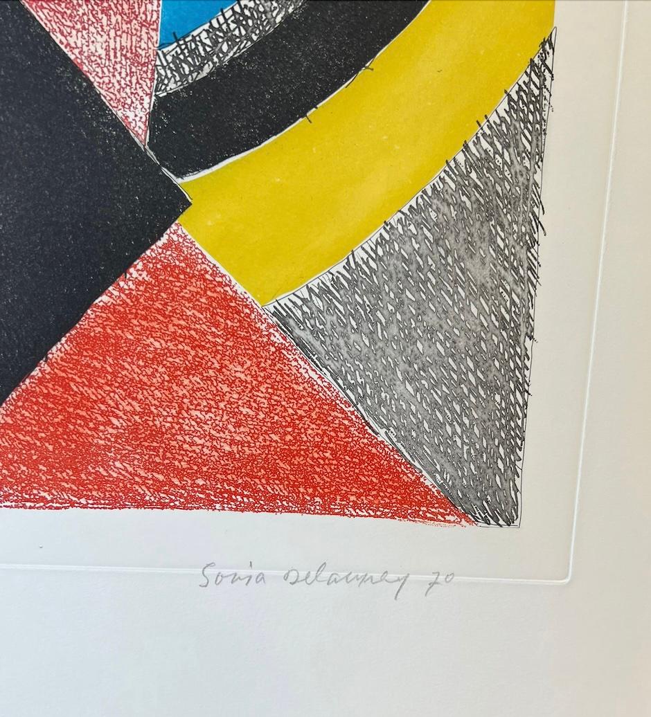 Avec moi-même - Planche 8 (Geometrische Abstraktion), Art, von Sonia Delaunay