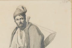 Gustav Wilhelm Palm, Drawing of a Neapolitan Fisherman signed and dated