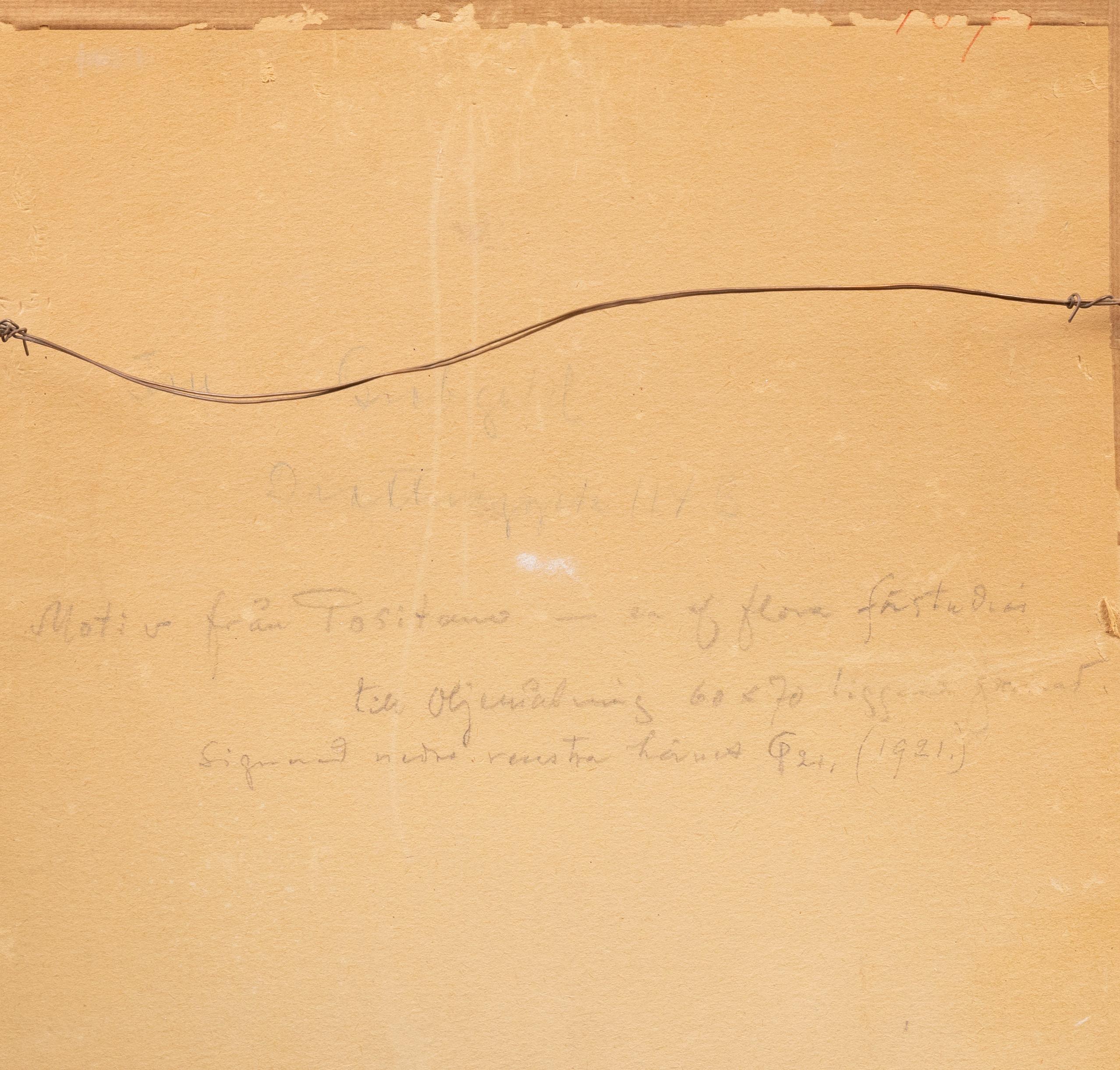 Positano (Beige), Landscape Art, von Carl Palme