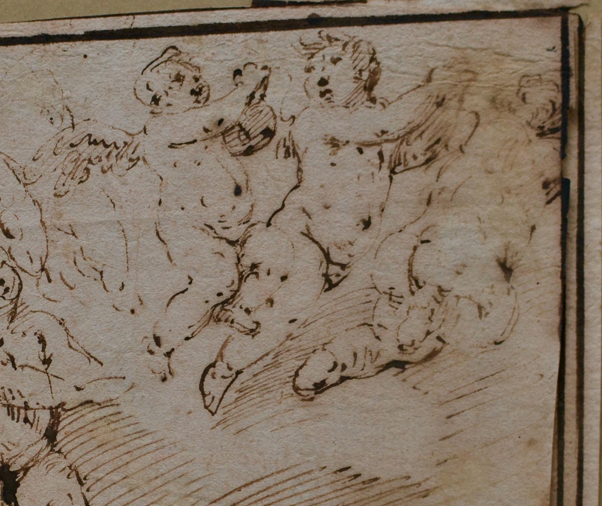 Dessin de Putti de l'école italienne du 17e siècle - École italienne Art par Unknown
