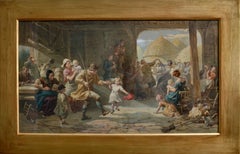 Antique Dancing Villagers