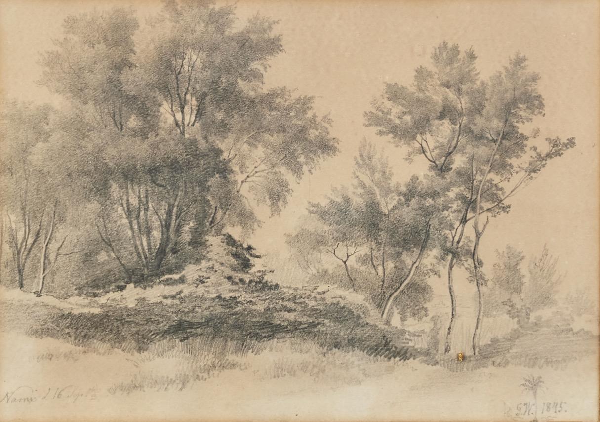 Narni Landscape Drawing - Other Art Style Art by Gustav Wilhelm Palm