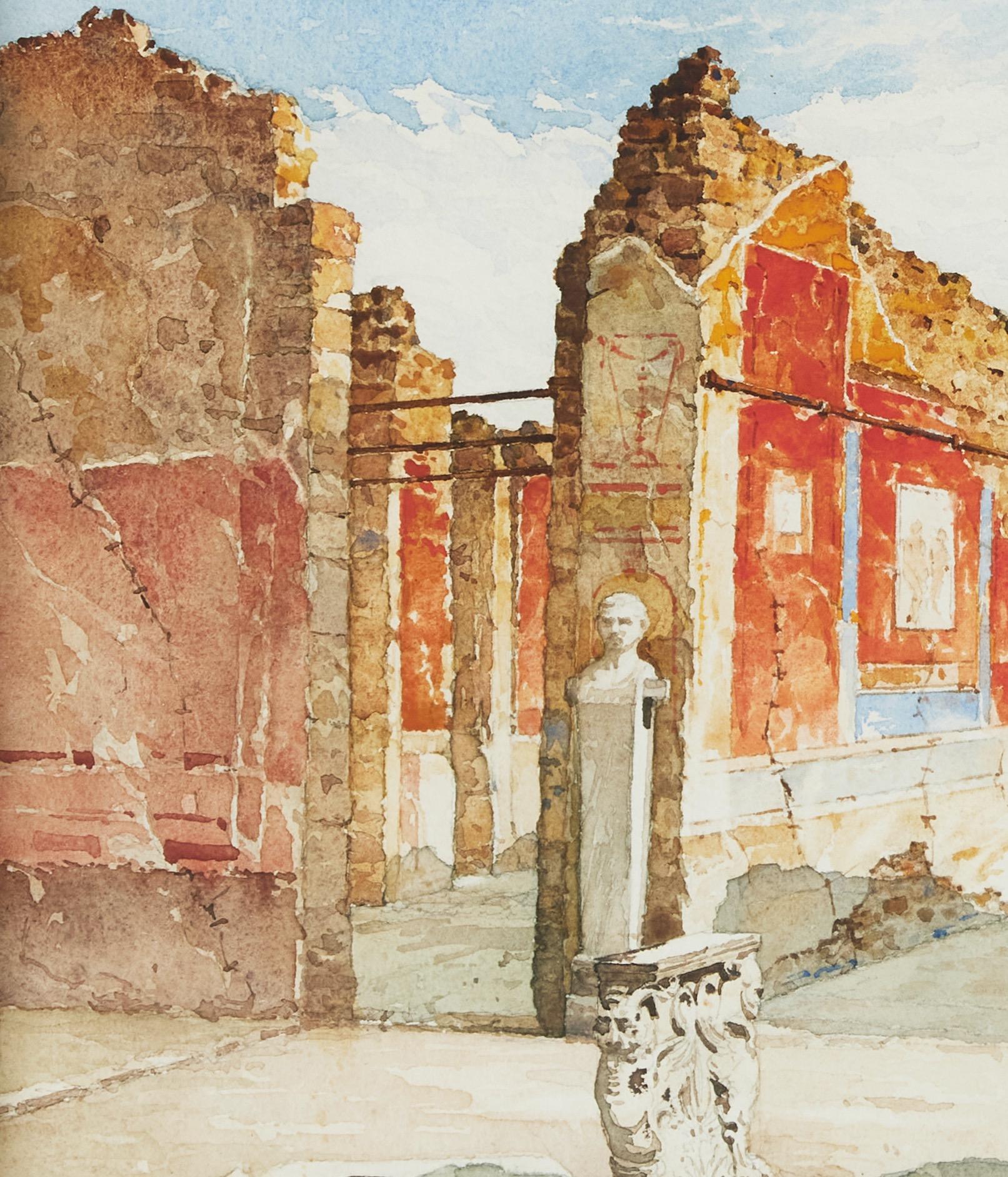 Vista da Pompei - Interior Art Beige di Claes Grundström