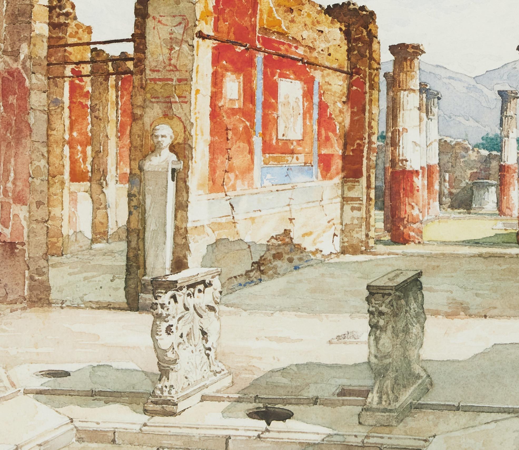 Vista da Pompei - Art Altro stile artistico di Claes Grundström