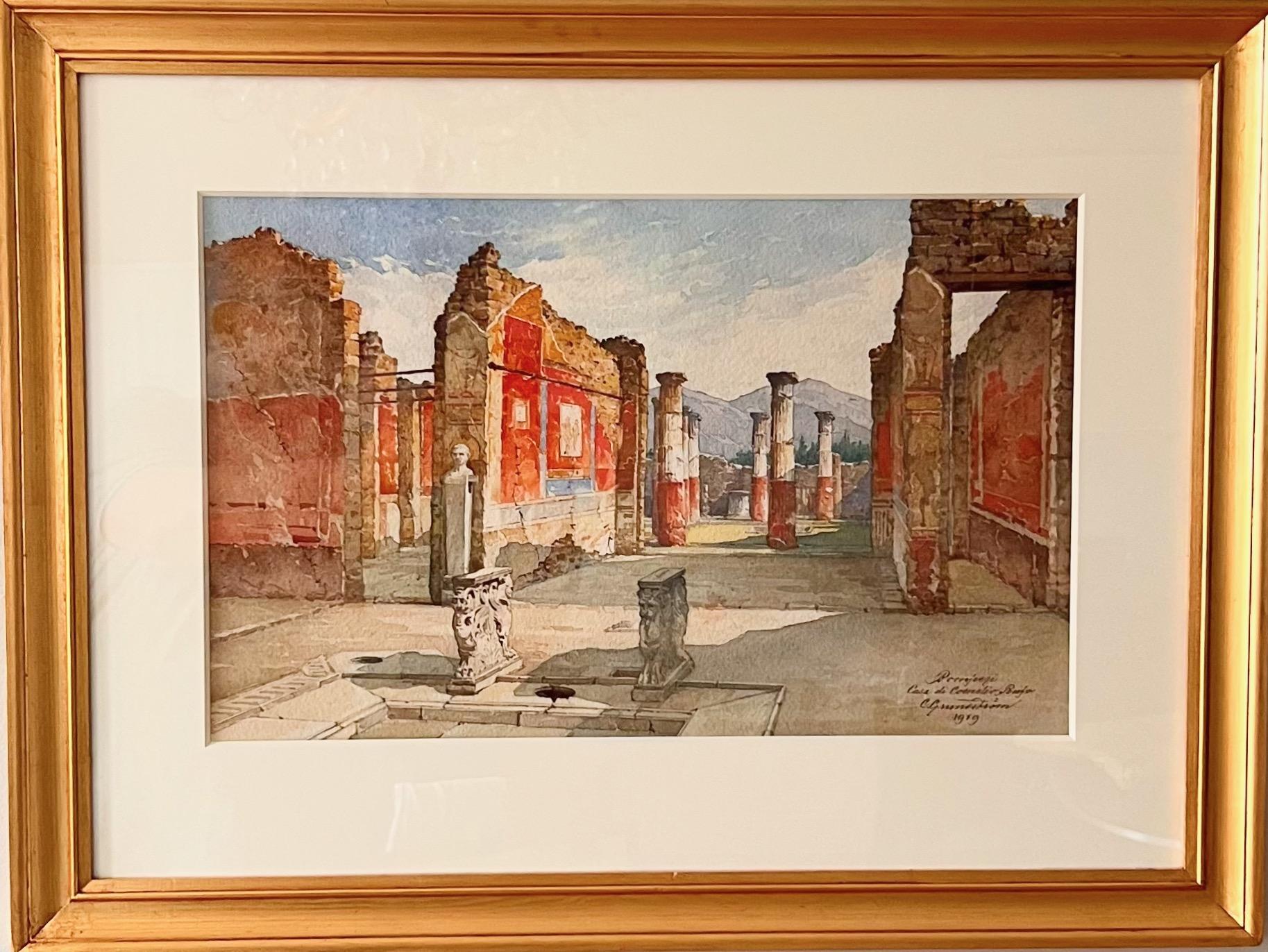 Interior Art Claes Grundström - Vue de Pompéi