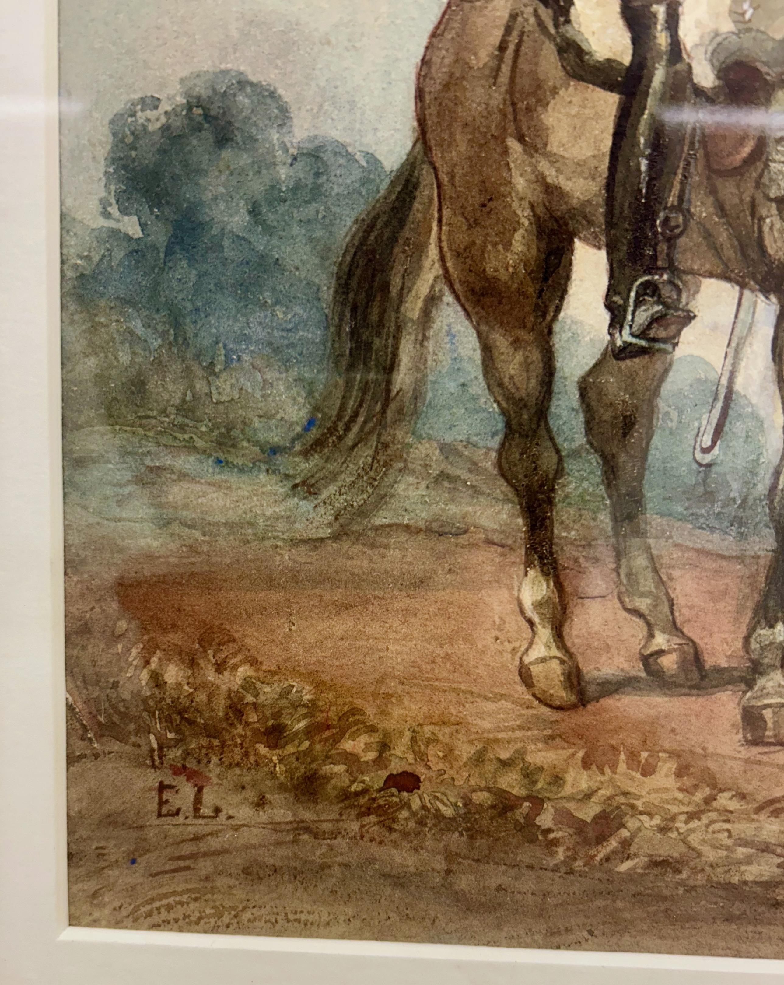 Kavallerieoffizier auf seinem Pferd (Sonstige Kunststile), Art, von Egron Lundgren