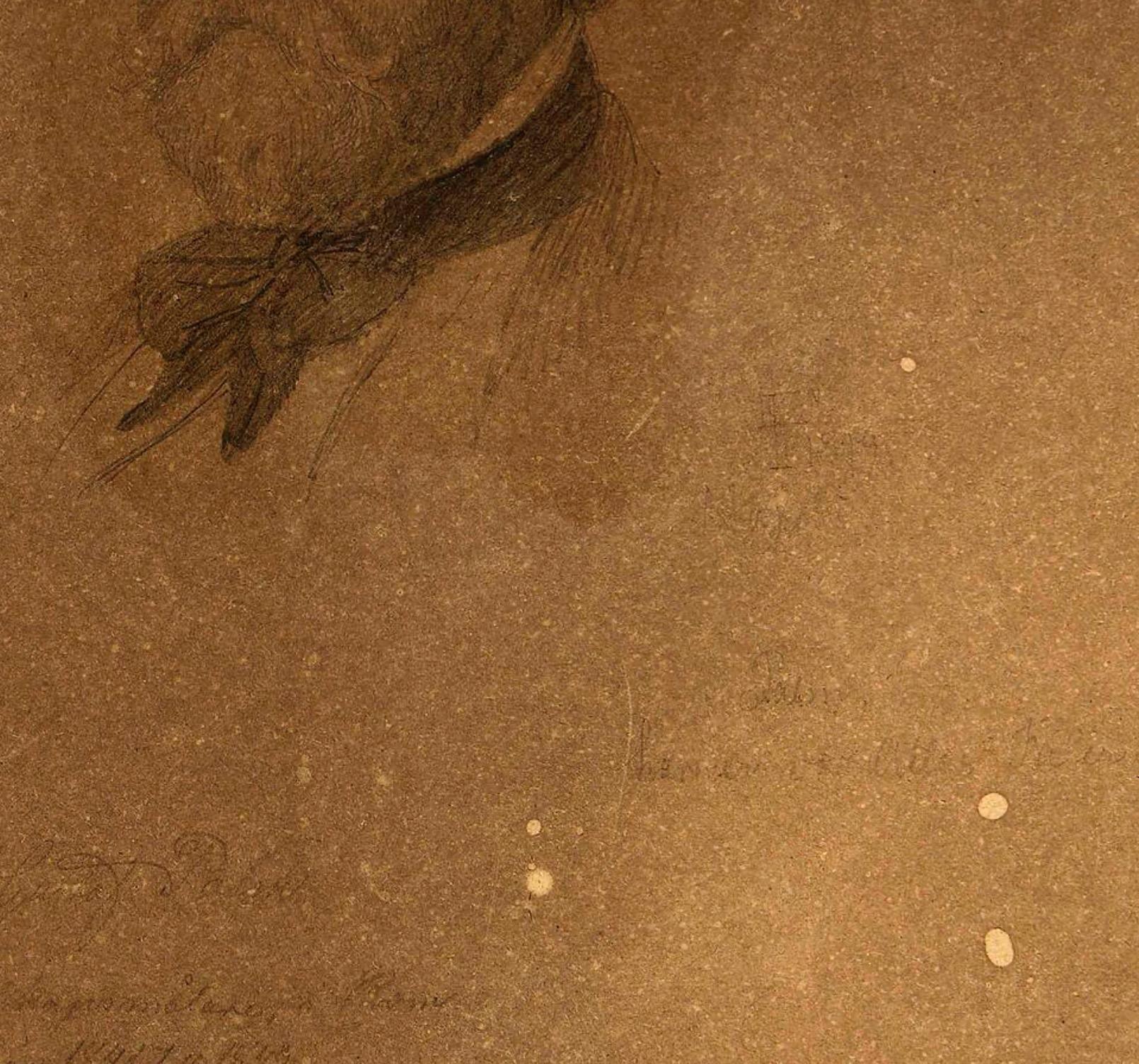 Portrait de Gustaf Wilhelm Palm (1810-1890) par Lorenz Frølich (1820-1908)
Signé avec un monogramme et daté de mai 1849. Crayon et pastel sur papier. 29,5 × 21 cm.
Ce portrait du peintre suédois Gustaf Wilhelm Palm a été dessiné par l'artiste danois