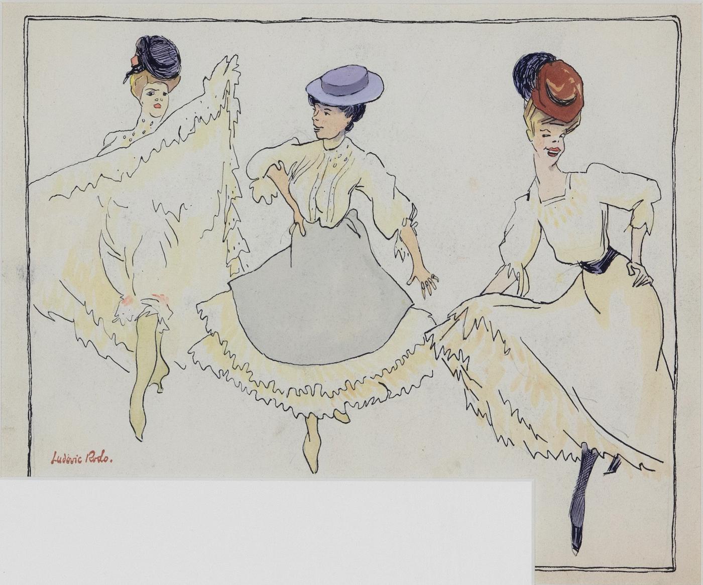 Les Danseuses by Ludovic-Rodo Pissarro - Watercolour