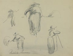Le Ramassage de Foin by Paulémile Pissarro - Work on paper