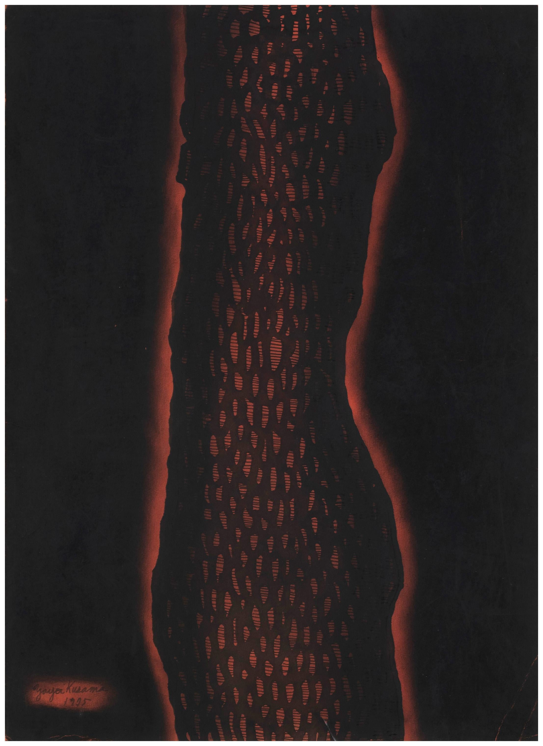 Red River Inside my Eyelids by Yayoi Kusama - Contemporary art, female artist