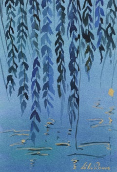 Bleu Monet de Lélia Pissarro - Tempera
