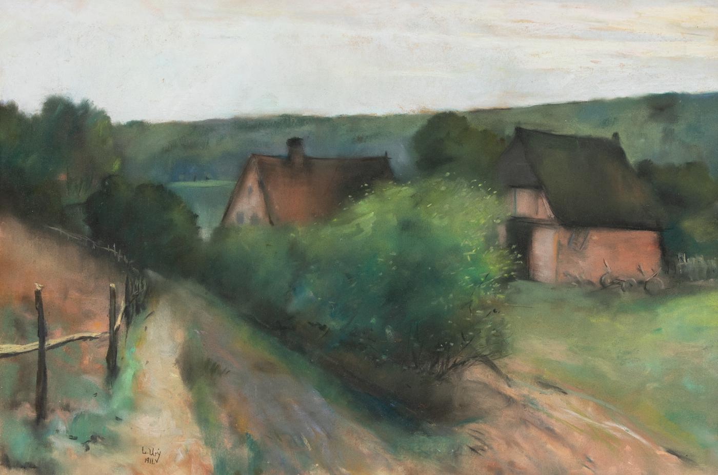 *PLEASE NOTE UK BUYERS WILL ONLY PAY 5% VAT ON THIS PURCHASE.

Landscape by Lesser Ury (1861-1931)
Pastel on paper
50 x 70 cm (19 ³/₄ x 27 ¹/₂ inches)
Signed lower left
Executed in 1911

Provenance: Private collection, Israel

Artist