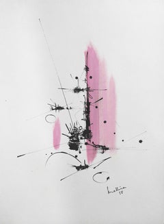 Composition by Georges Mathieu - Abstract and Modern artwork, Work on paper
