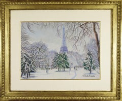 Neige à Paris di H. Claude Pissarro - Scena di neve a Parigi