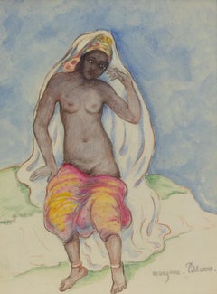 Moroccan Dancer by Georges Manzana Pissarro - Nude drawing