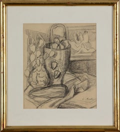 Still Life by Ludovic-Rodo Pissarro - Charcoal on paper