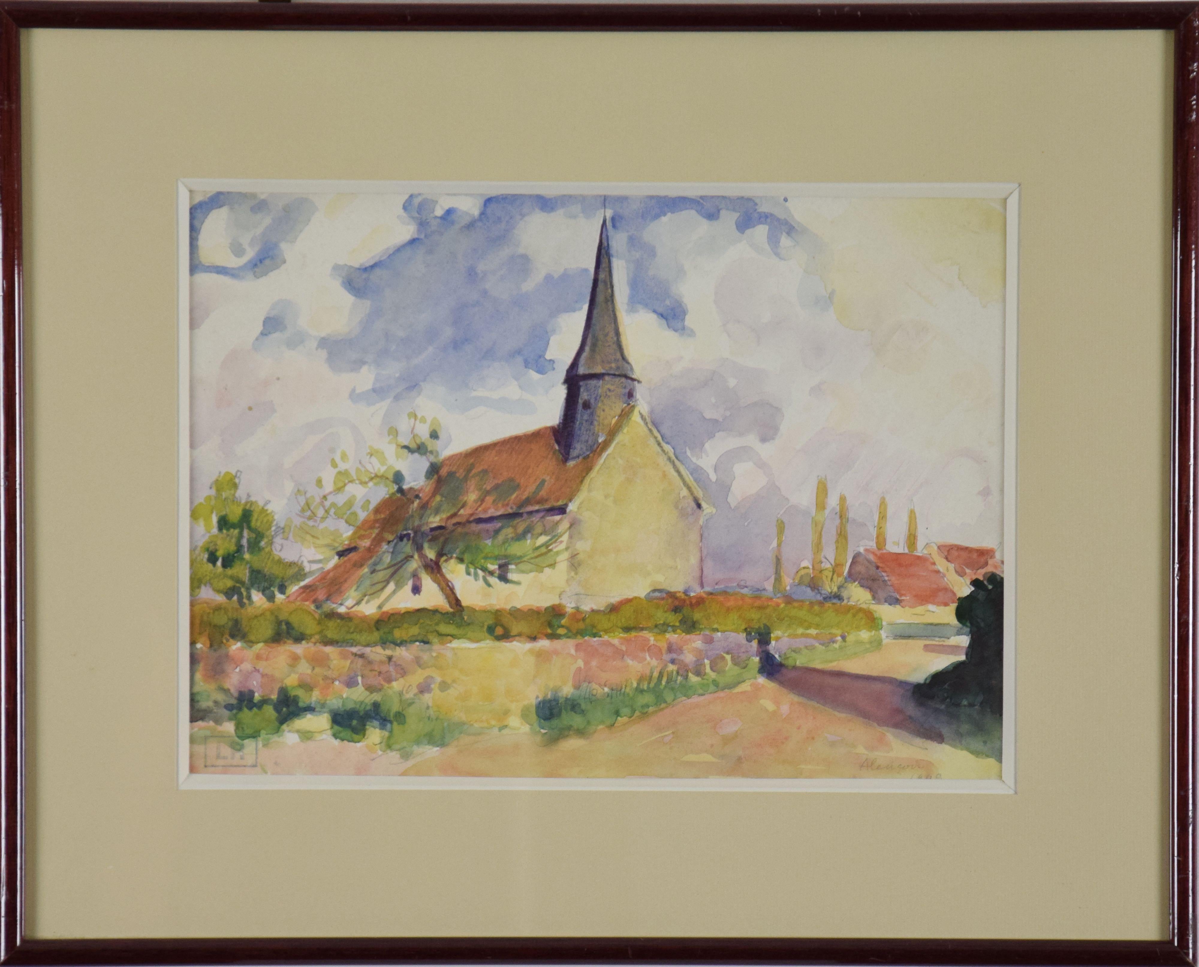 *UK BUYERS WILL PAY AN ADDITIONAL 20% VAT ON TOP OF THE ABOVE PRICE

Alençon by Ludovic-Rodo Pissarro (1878-1952)
Watercolour on paper
22 x 31 cm (8 ⁵/₈ x 12 ¹/₄ inches)
Signed with Estate stamp lower left, LR
Inscribed and dated lower right,