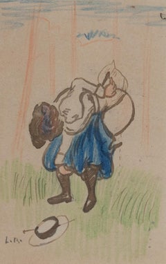 Bottoms up! by Ludovic-Rodo Pissarro - Work on paper