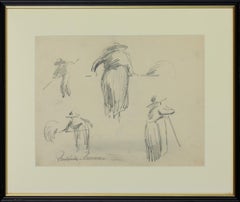 Le Ramassage de Foin by Paulémile Pissarro - Work on paper