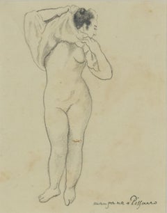 Undressing by Georges Manzana Pissarro - Nude drawing