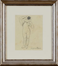 Undressing by Georges Manzana Pissarro - Nude drawing