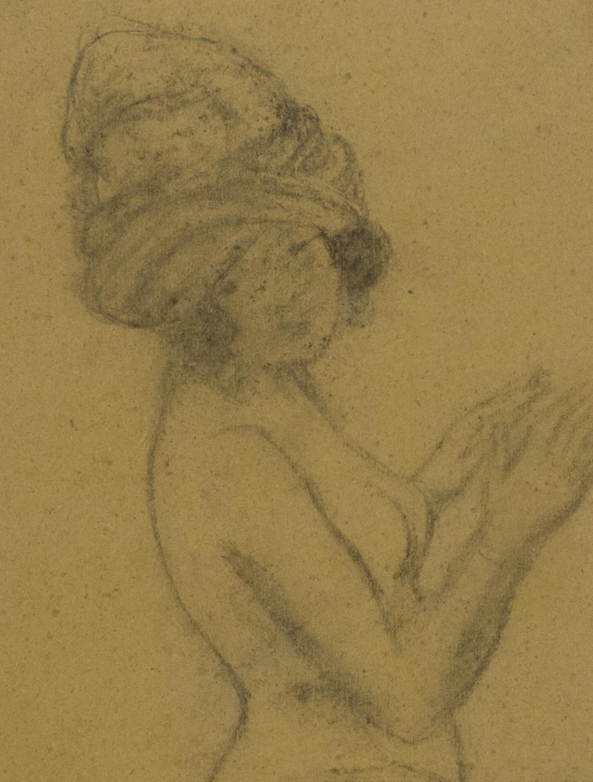 Une Femme Turque by Georges Manzana Pissarro - Work on paper - Post-Impressionist Art by Georges Henri Manzana Pissarro
