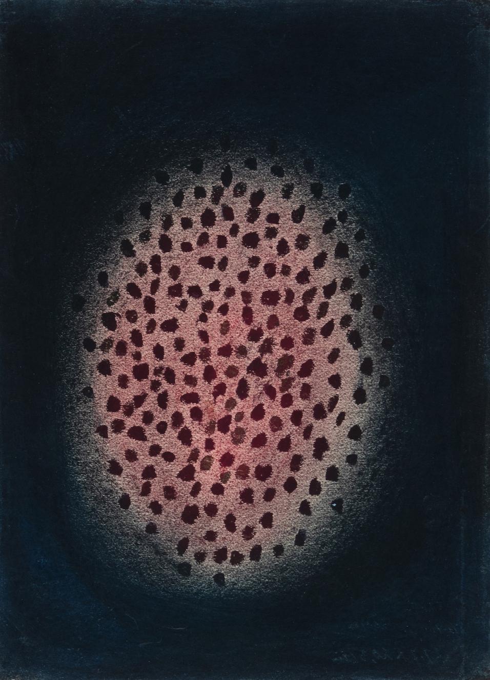 Fire (3) de Yayoi Kusama - Oeuvre contemporaine abstraite sur papier