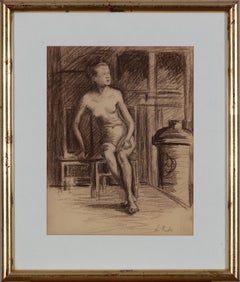 Nu Assise by Ludovic-Rodo Pissarro - Nude drawing