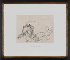 Pouncing Tiger by Orovida Pissarro - Animal drawing