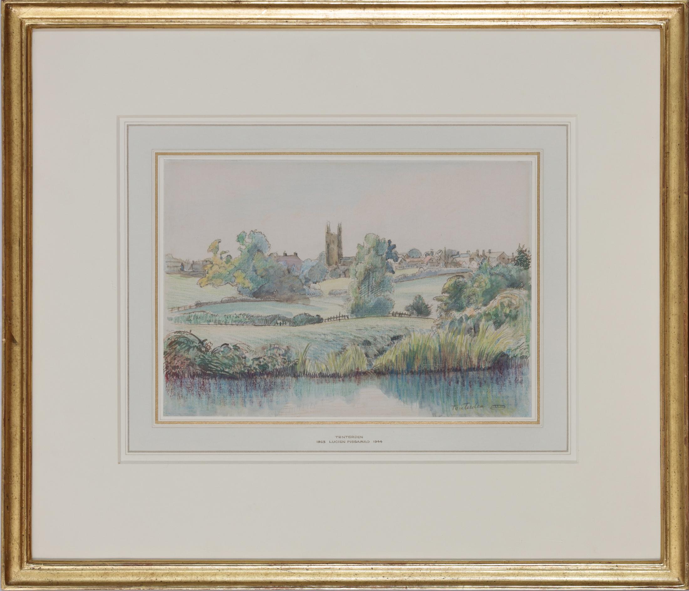 Zehn Tenterden von Lucien Pissarro – Aquarell im Angebot 1