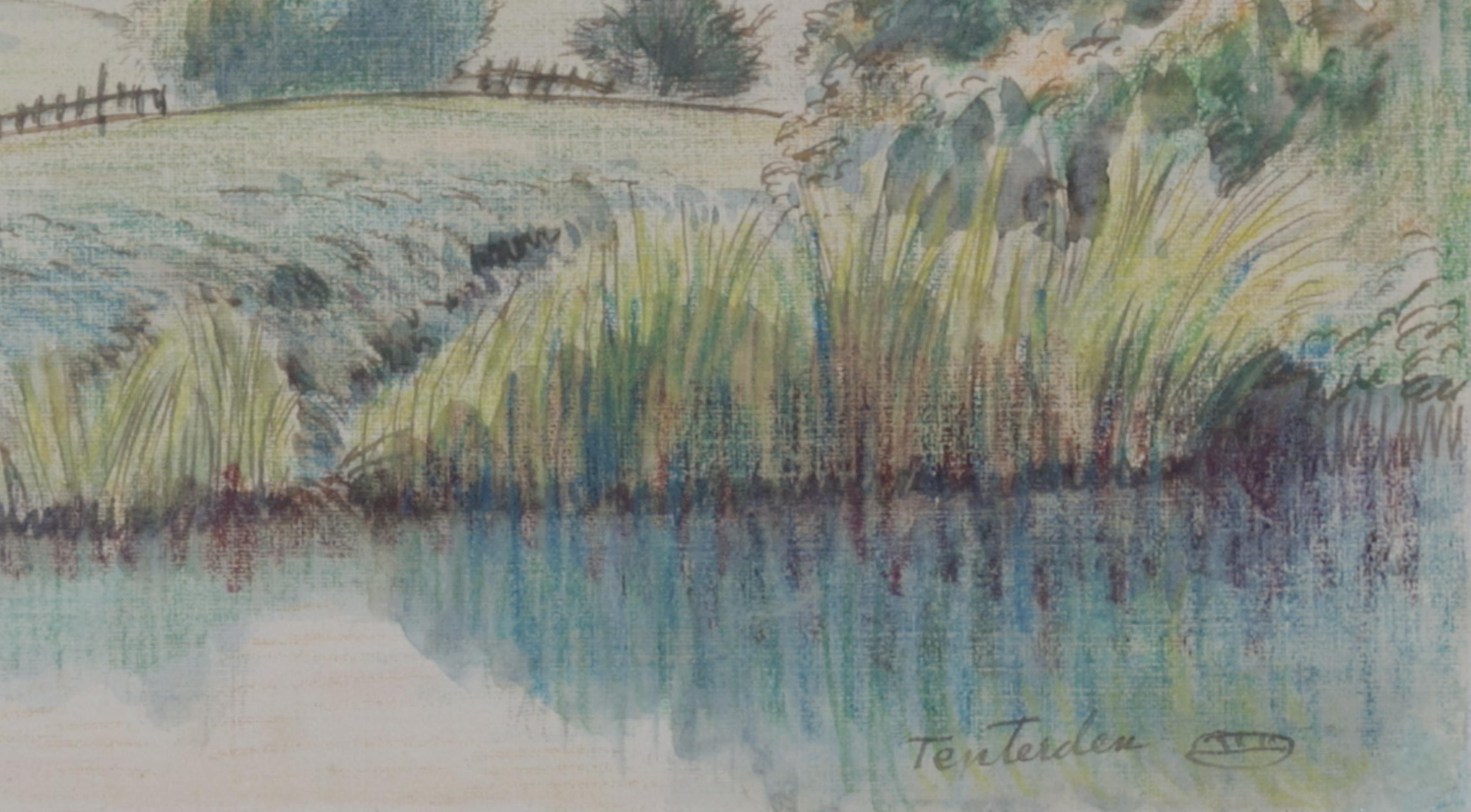 Tenterden by Lucien Pissarro - Watercolour For Sale 2