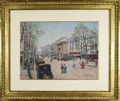 Paris - Porte Saint Martin by H. Claude Pissarro - Pastel, Post-Impressionist