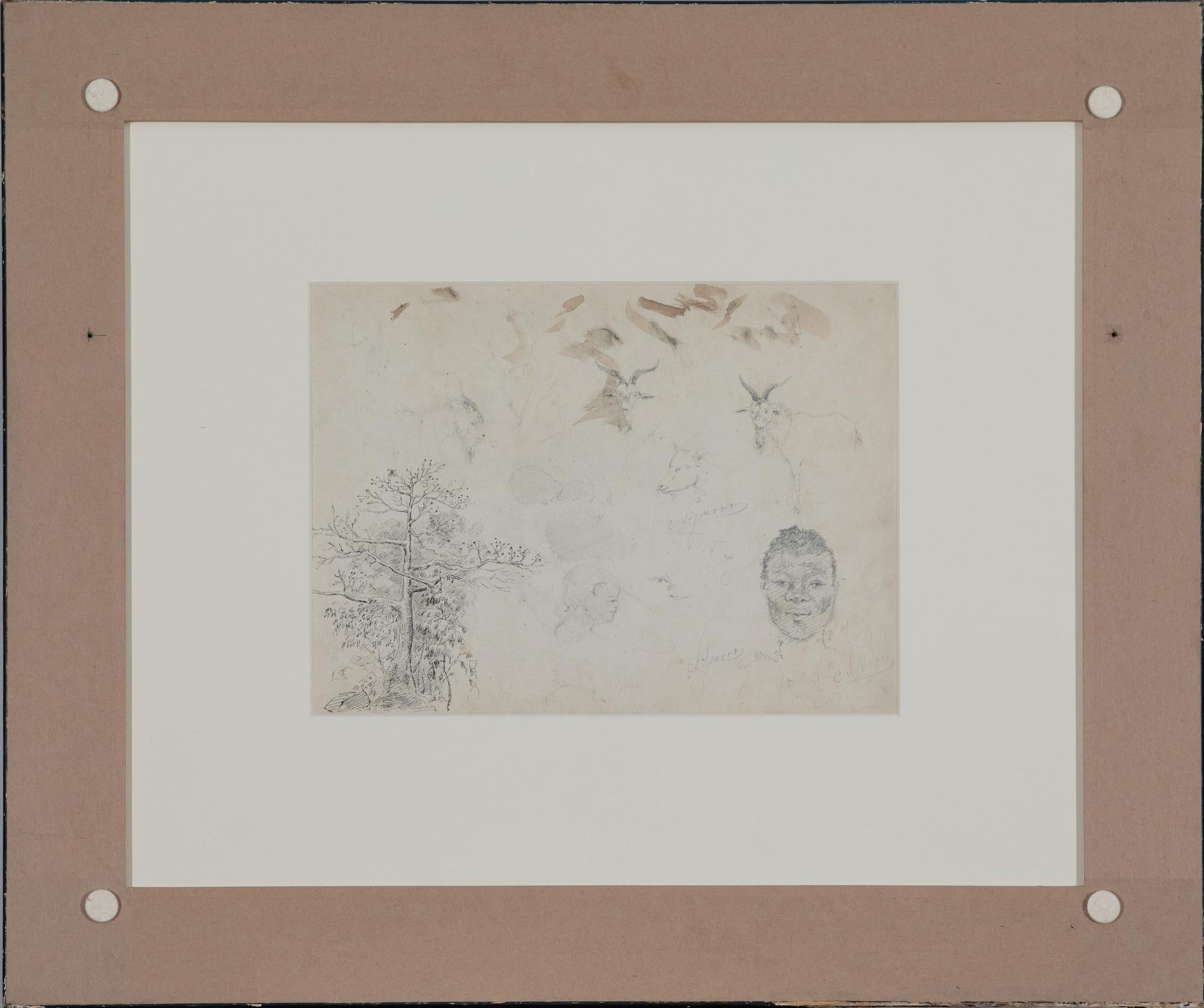 Études d'après nature by Camille Pissarro - Work on paper For Sale 2