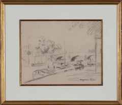 La Seine à Paris by Georges Manzana Pissarro - Work on Paper, Paris scene