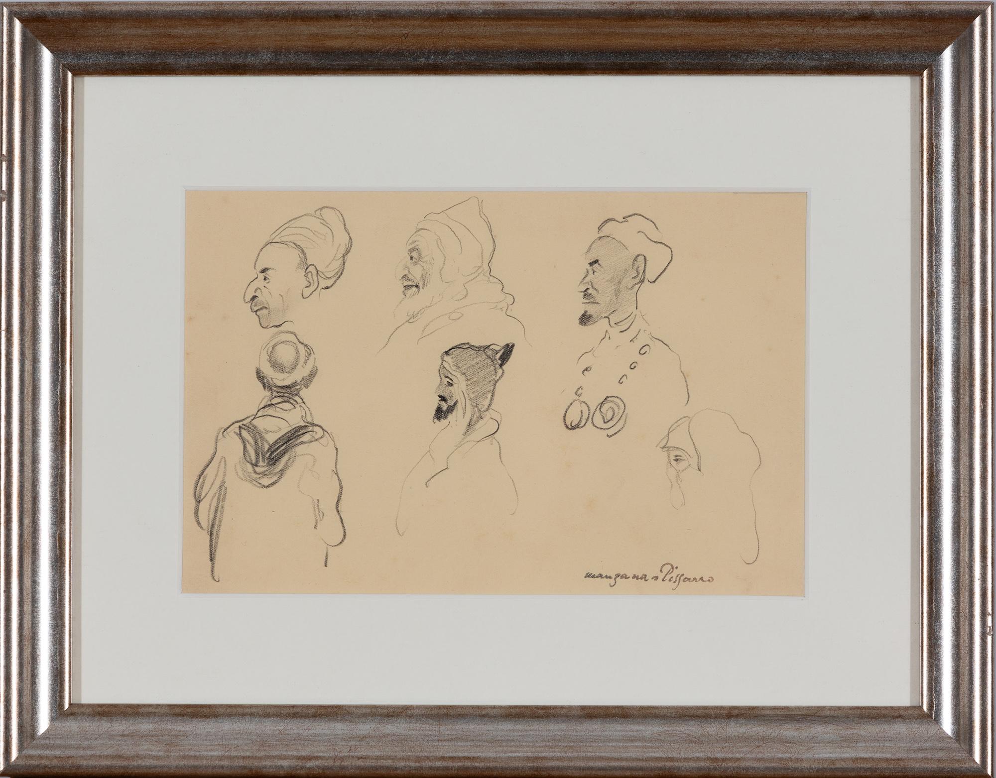 Des portraits jeunes et anciens de Georges Manzana Pissarro - Art de Georges Henri Manzana Pissarro
