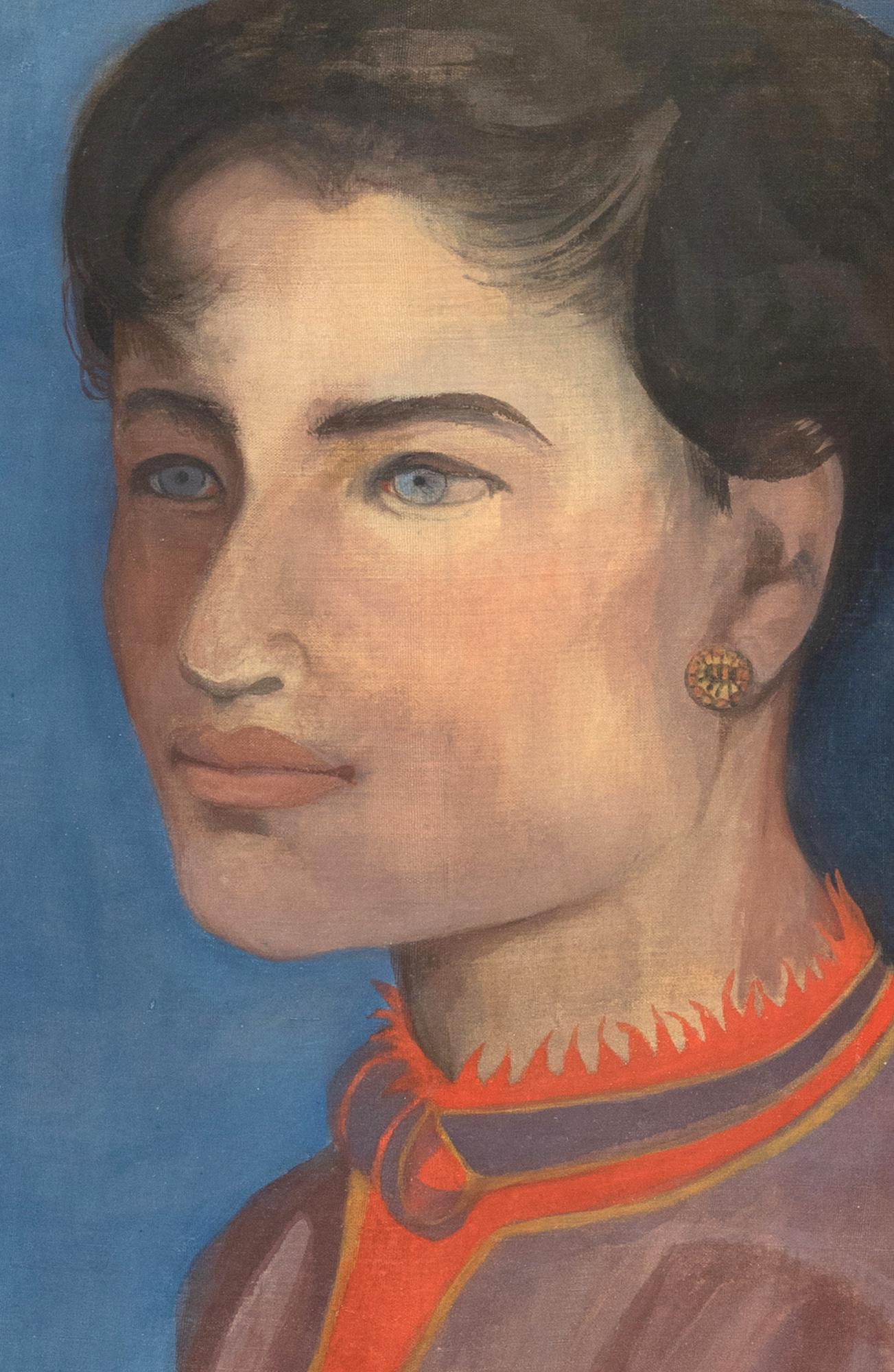 Porträt einer Frau von Orovida Pissarro – Porträtmalerei im Angebot 2