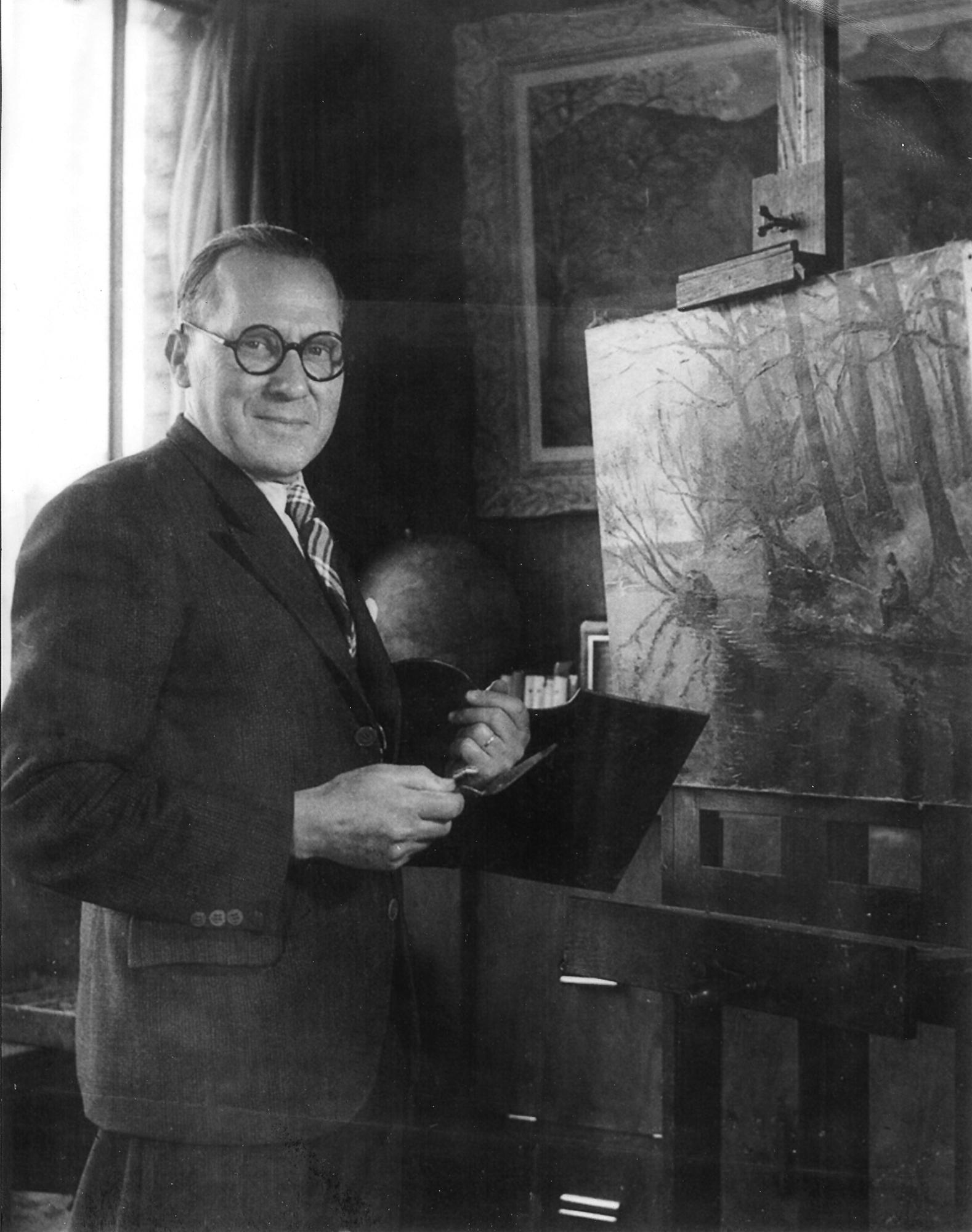 La Suisse Normande en Automne von Paulémile Pissarro (1884-1972)
Aquarell und Bleistift auf Papier
28 x 20 cm (11 x 7 ⁷/₈ Zoll)
Signiert und bezeichnet unten links, Paulémile - Pissarro - automne-
Ausgeführt um 1935

Dieses Aquarell wurde im Herbst