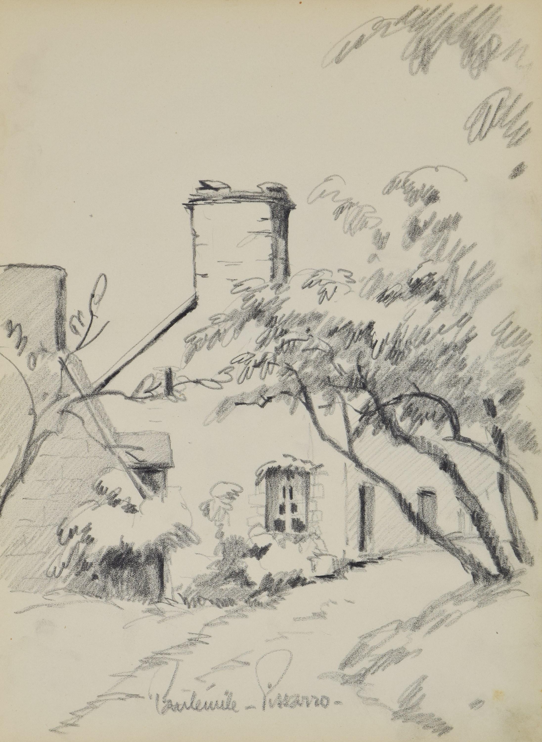 ARTWORK SOLD UNFRAMED

Paysage by Paulémile Pissarro (1884 - 1972)
Graphite on paper
32 x 23.5 cm (12 ⁵/₈ x 9 ¹/₄ inches)
Signed lower middle, Paulémile-Pissarro-
Executed circa 1934

This work is accompanied by a certificate of authenticity by