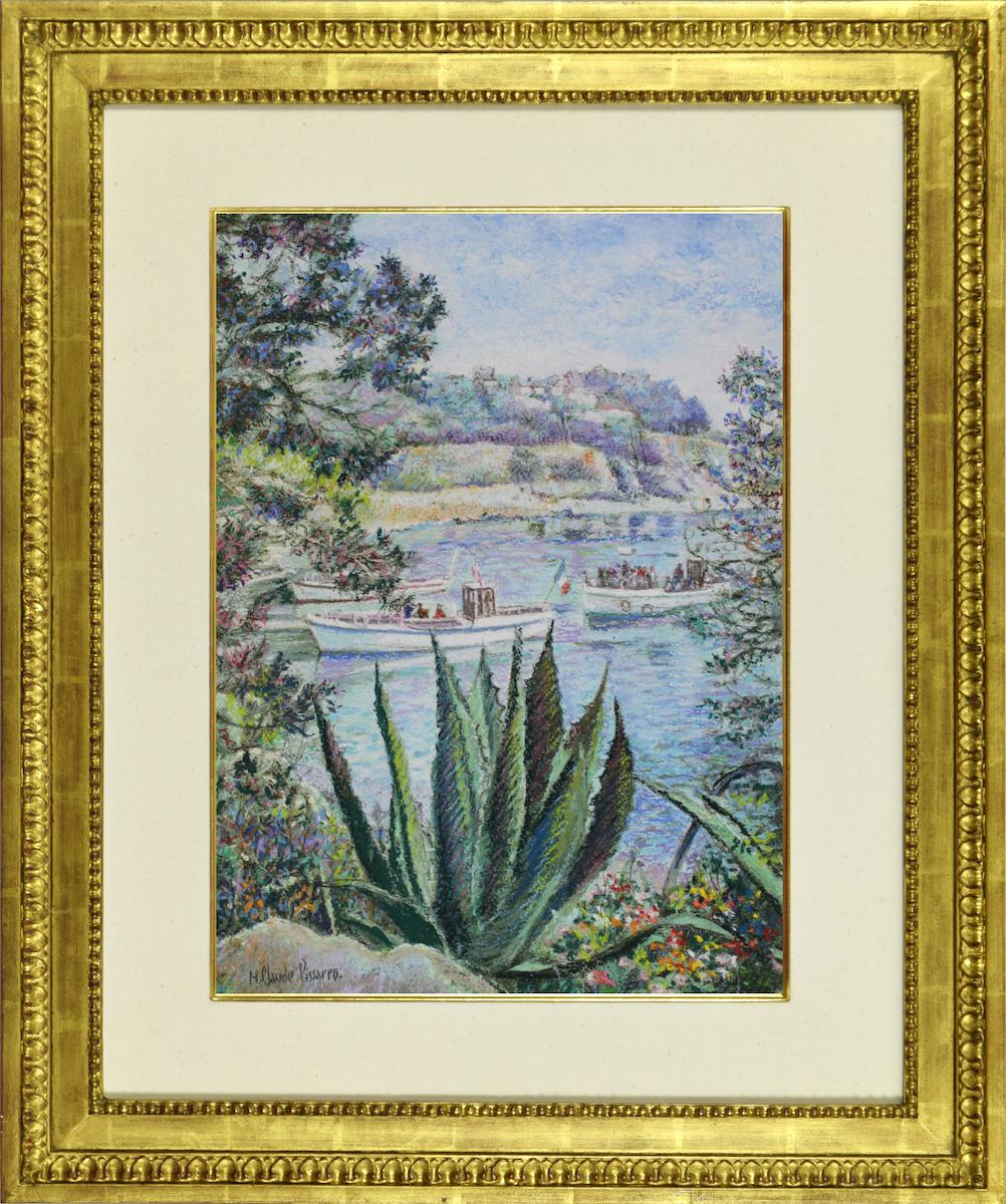 L'Aloés de la Calanque - Bréhat von H. Claude Pissarro - Landschaftsmalerei – Art von Hughes Claude Pissarro