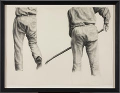 Contadini di Yvon Pissarro - Disegno figurativo