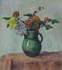 Vase de fleurs di Paul Ranson, Pastello su carta, Natura morta, Disegno