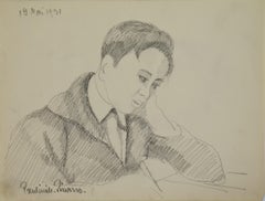Les Devoirs de Paulémile Pissarro, años 50, Dibujo, Grafito